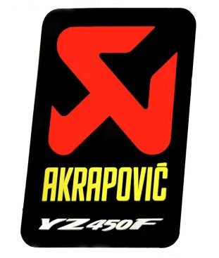 Akrapovic Aufkleber 75 mm hitzefest