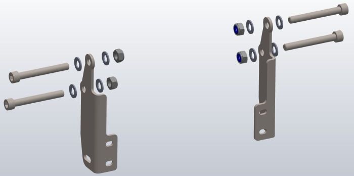 Adapterset Motorschutz ohne Verkleidungsturzbügel für Honda XL750 Transalp