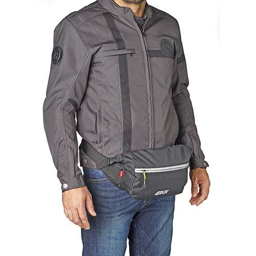 Easy-BAG - Bauchtasche schwarz wasserdicht an der Taille verstellbar