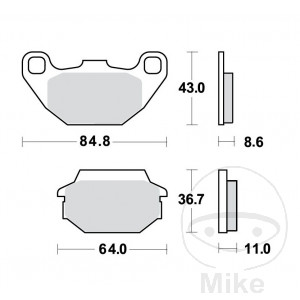 Bremsklotz Sinter Scooter TRW Alternative: 7323447