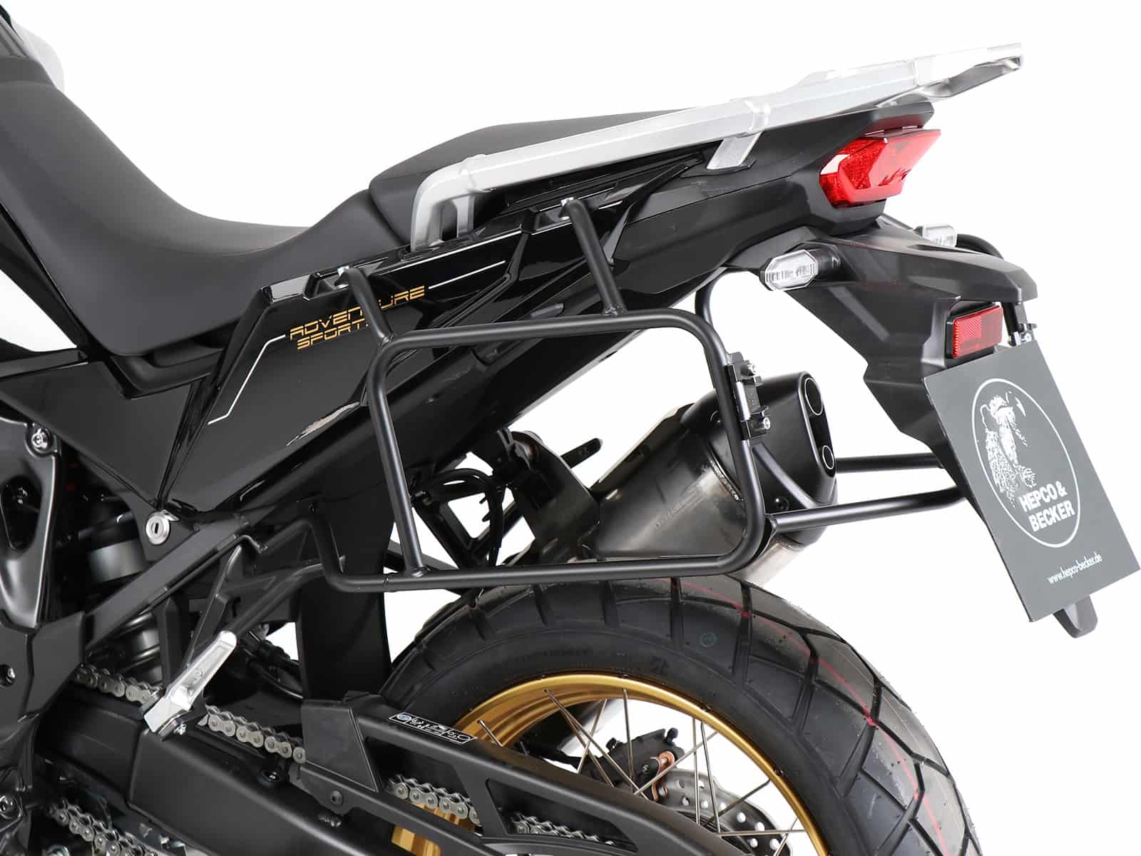 Seitenkofferträger festverschraubt schwarz für Honda CRF 1100L Africa Twin (2019-2023) / Adventure Sports (2020-2023)