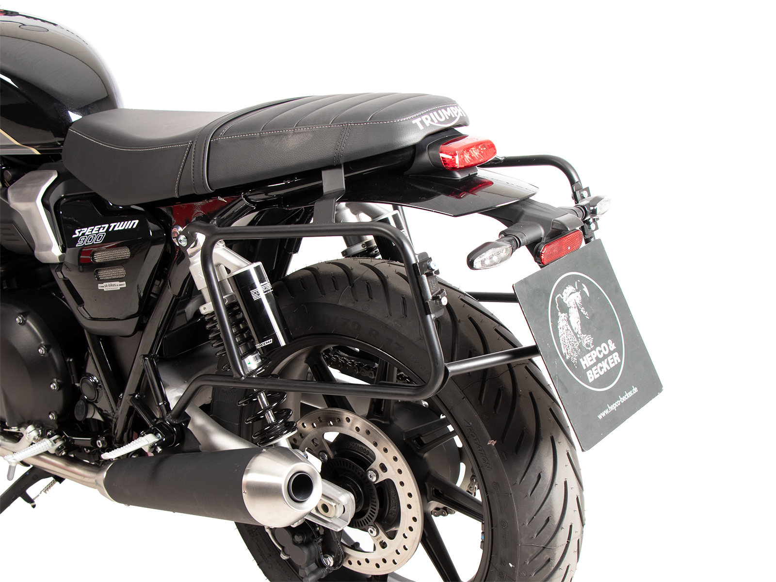 Seitenkofferträger festverschraubt schwarz für Triumph Speed Twin 900 (2025-)