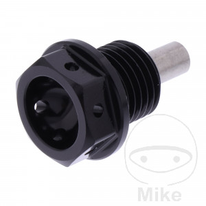 Ölablassschraube magnetisch JMP Bolt M14X1.5 mm 12 mm Alu Racing schwarz