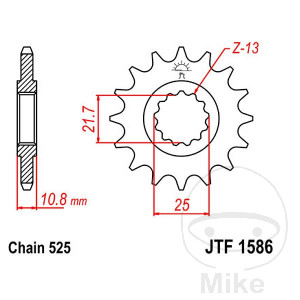 Ritzel 17Z Teilung 525 Alternative: 7260365