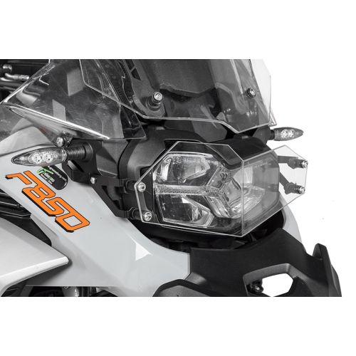 Scheinwerferschutz Makrolon mit Schnellverschluss für BMW F900GS Adventure/ F850GS Adventure *OFFROAD USE ONLY*