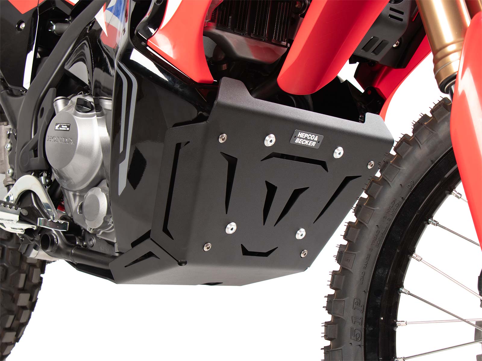 Motorschutzplatte schwarz für Honda CRF 300 Rally (2021-)