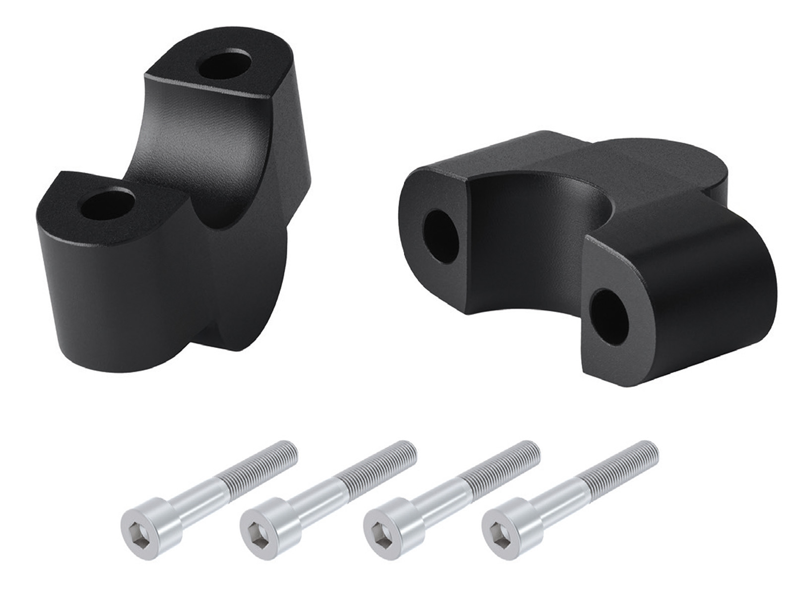 Lenkererhöhung für Triumph Speed 400 (2024-), 25mm hoch - Schwarz