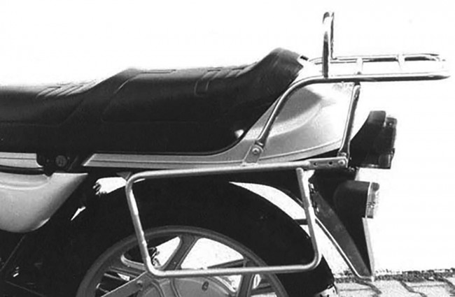 Komplettträgerset (Seitenkofferträger und Rohrgepäckbrücke Topcaseträger) chrom für BMW R 65 (1986-1993)/R 80 RT (1986-1995) (Zentralfederbein)/R100RS/RT(1986-1995)
