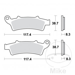 Bremsklotz Sinter Scooter TRW Alternative: 7323454