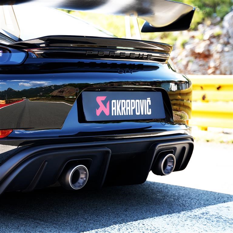 Akrapovic Auspuff Slip-On Titan PORSCHE 718 Cayman GT4/GTS 4.0/ Boxster GTS 4.0/Spyder OPF/GPF