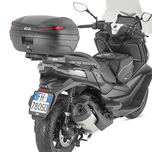 V45 Arena Monokey® Topcase schwarz, mit roten Reflektoren / Max. Zuladung 10 kg