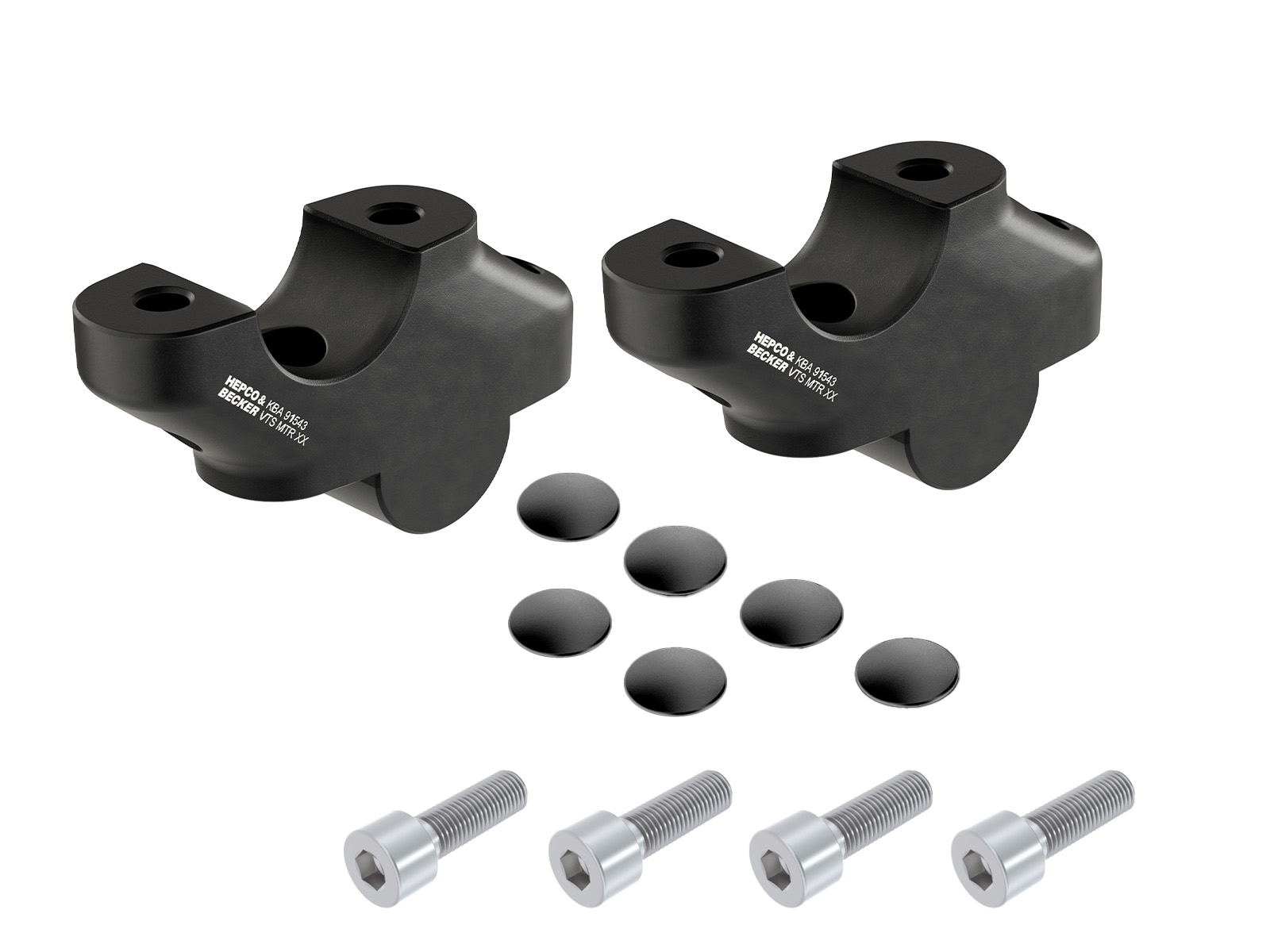 Lenkererhöhung mit Versatz für Triumph Speed 400 (2024-), 30mm hoch, 18mm zurück - Schwarz