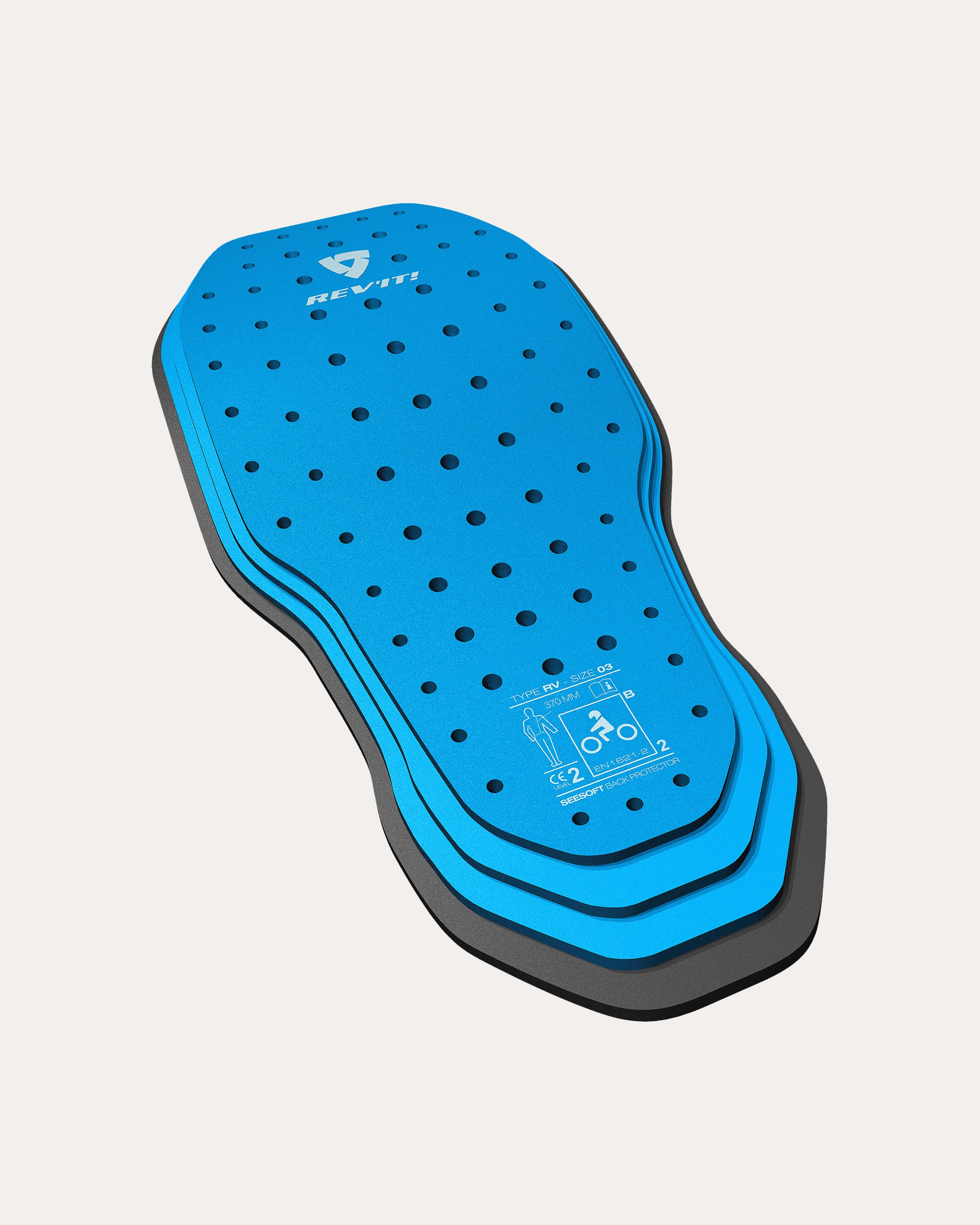 Rückenprotektor SEESOFT Type RV Blau-Schwarz 03 Standard