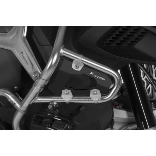 Sichtblende für original BMW R1200GS Adventure Schutzbügel ab 2014, silber/schwarz