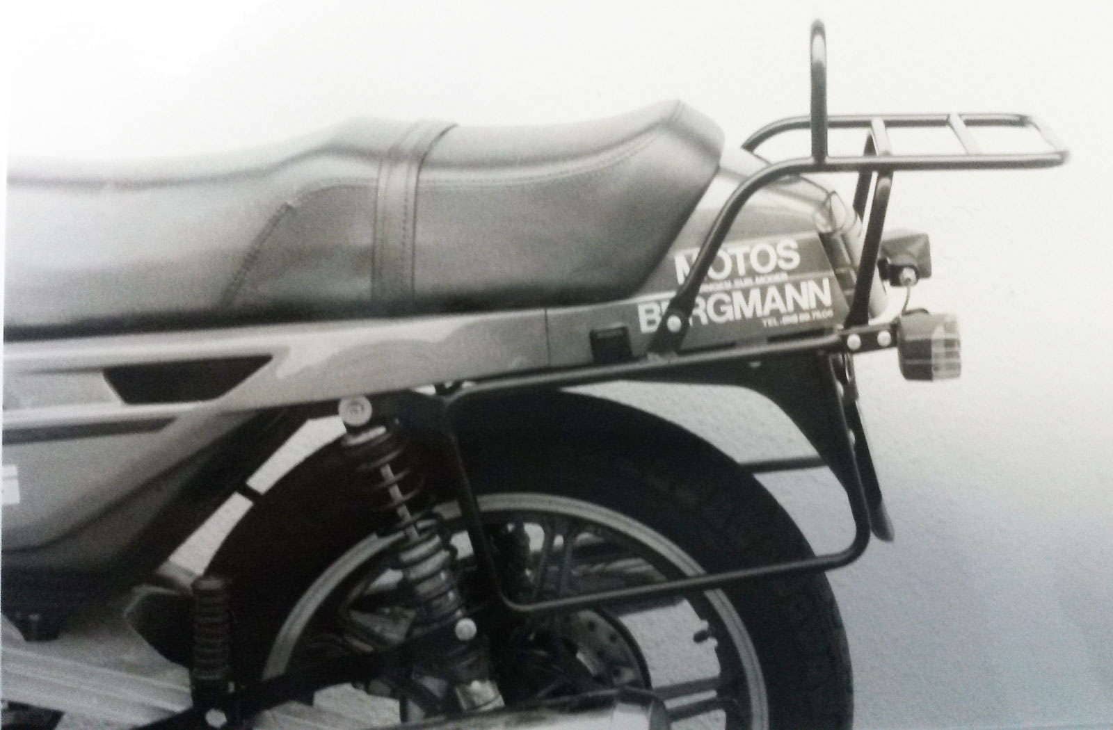 Komplettträgerset (Seitenkofferträger und Rohrgepäckbrücke Topcaseträger) chrom für Moto Guzzi V 35/V 50 III/V 65 GT/V 75 (1982-1991)