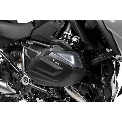 Zylinderschutz / Ventildeckelschutz Aluminium schwarz (Satz) für BMW R1250GS / R1250R / R1250RS / R1250RT