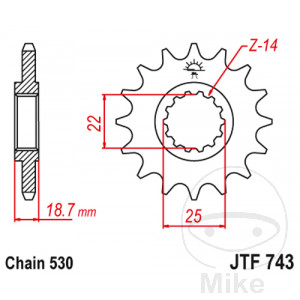 Ritzel 15Z Teilung 530 Alternative: 7260575