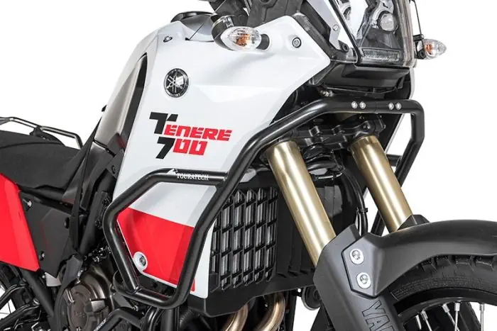Verkleidungssturzbügel Edelstahl, schwarz für Yamaha Ténéré 700 (-2024) Verkleidungssturzbügel Edelstahl, schwarz für Yamaha Ténéré 700 (-2024)