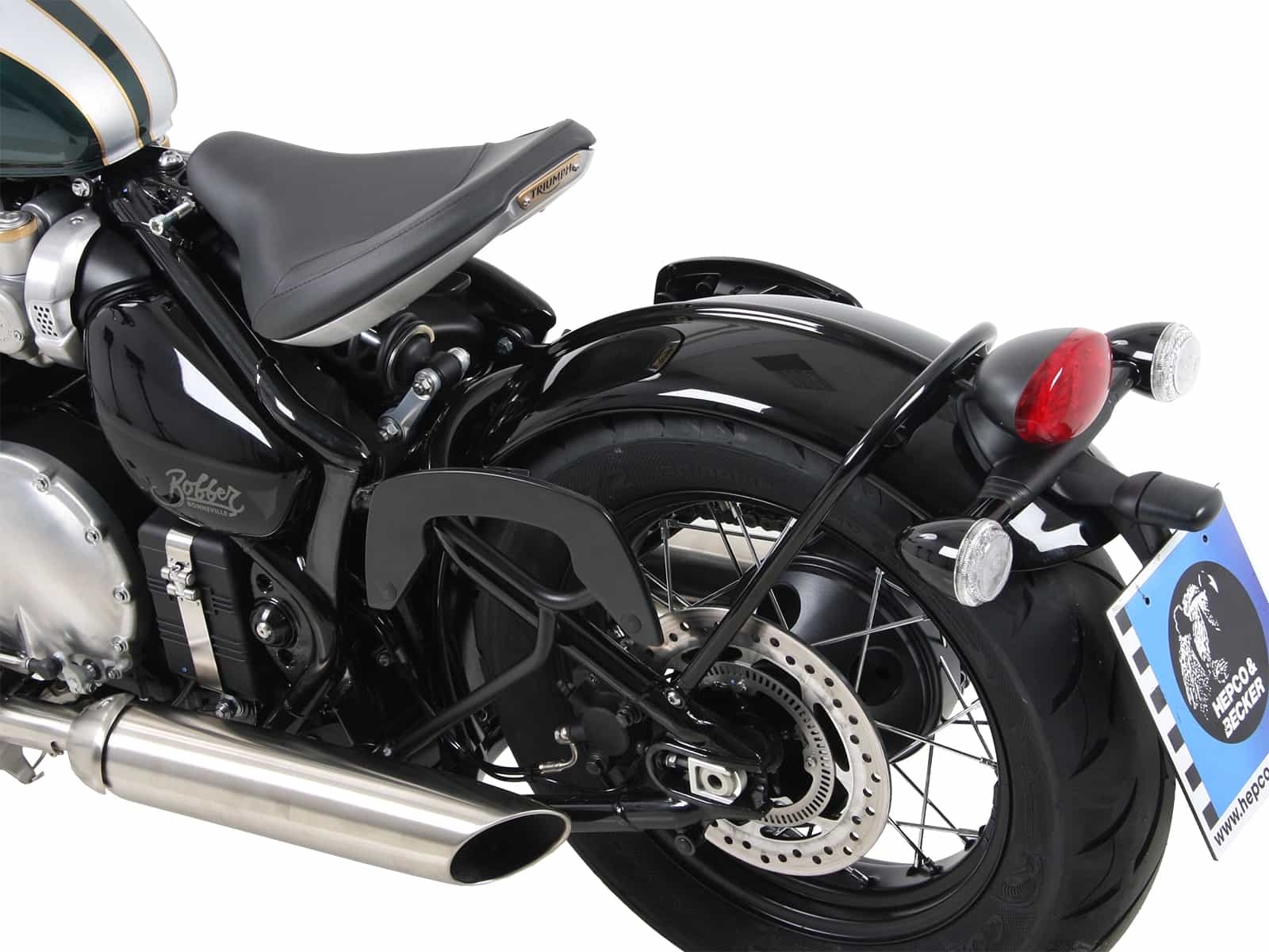 C-Bow Seitenträger schwarz für Triumph Bonneville Bobber (2017-)