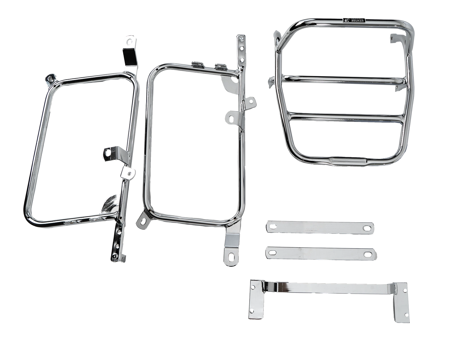 Komplettträgerset (Seitenkofferträger und Rohrgepäckbrücke Topcaseträger) chrom für Honda CB 750 KA/KB/KZ (1979-1984)