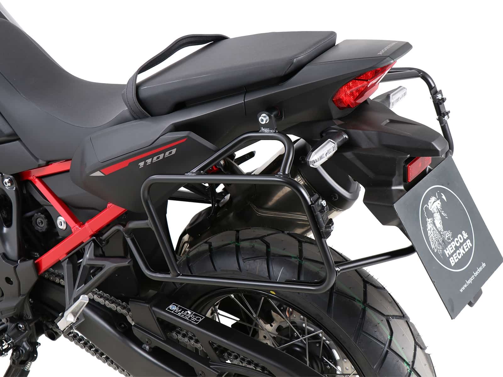 Seitenkofferträger festverschraubt schwarz für Honda CRF 1100 L Africa Twin (2019-2021)