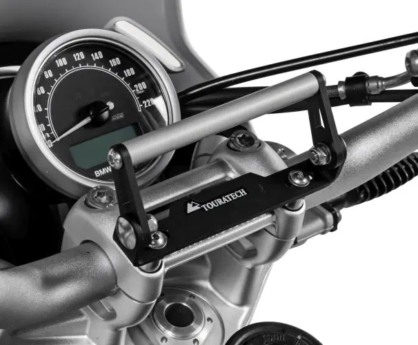 GPS Anbauadapter Lenkerklemmung, einstellbar, M8x35 Schrauben z.b. für BMW