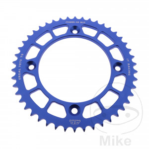 Alu-Kettenrad 46Z Teilung 428 blau JT Innendurchmesser 110 Lochkreis 132