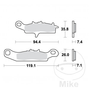 Bremsklotz Sinter SI TRW Alternative: 7325731