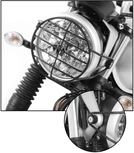 Lampenschutzgitter schwarz für Triumph Speed Twin 900 (2023-2024)