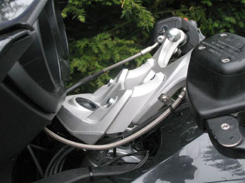k-1312039933-4822 Lenkererhöhung und Lenkeradapter mit Versatz 30mm höher ABE für BMW K1200GT ab Bj. 2006