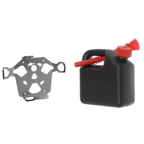 Zubehörhalterset, Kanisterhalter inkl. Benzinkanister Touratech 3 Liter für Motorradkoffer ZEGA Pro/ZEGA Mundo