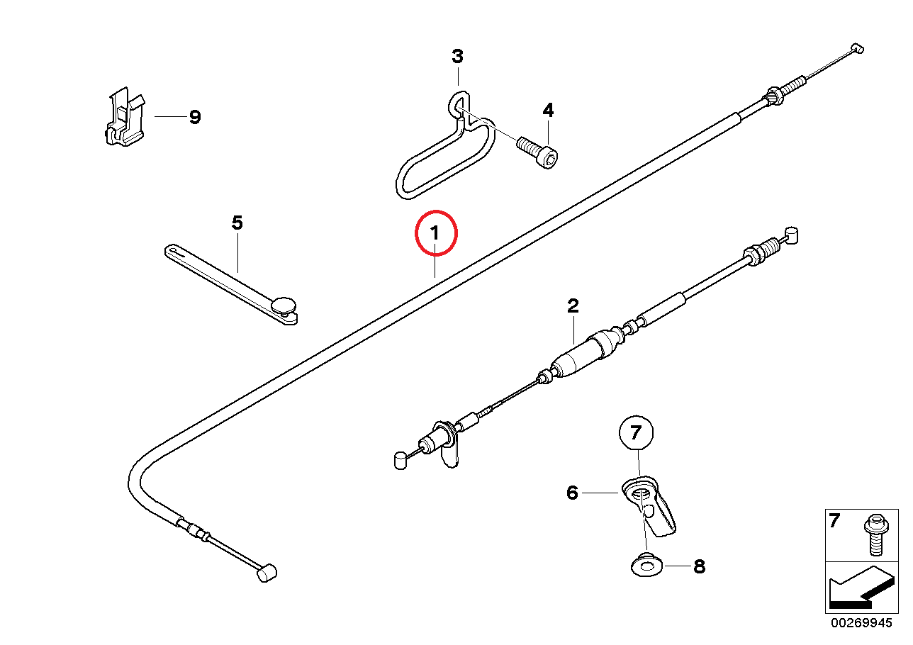 diag_5sah BMW F650GS Twin Gaszug Leistungsreduziert Seilzug F 650 GS TWIN 32737700908