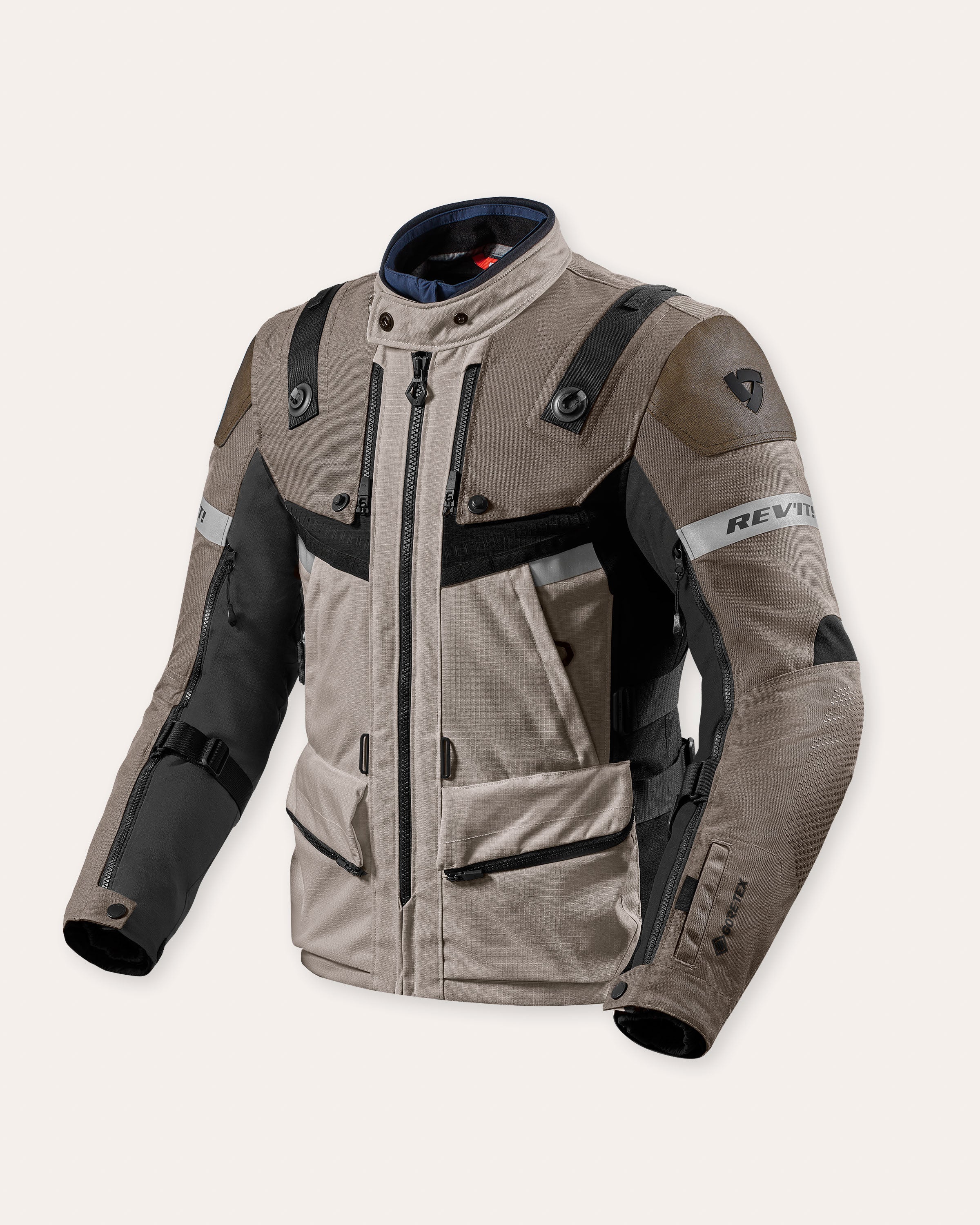 Jacke Defender 3 GTX Sand-Schwarz M Standard