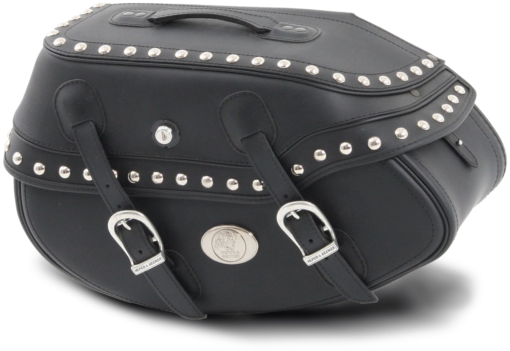 Ledereinzeltasche Buffalo Big Custom links für Rohrpacktaschenhalter