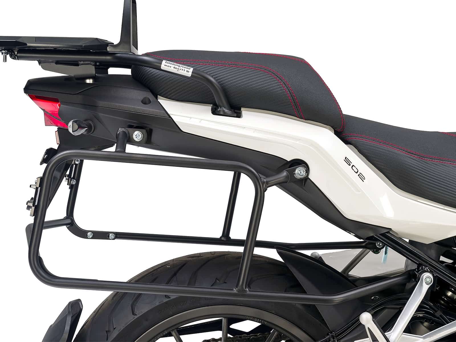 Seitenkofferträger festverschraubt schwarz für Benelli TRK 502 X (2018-2025)