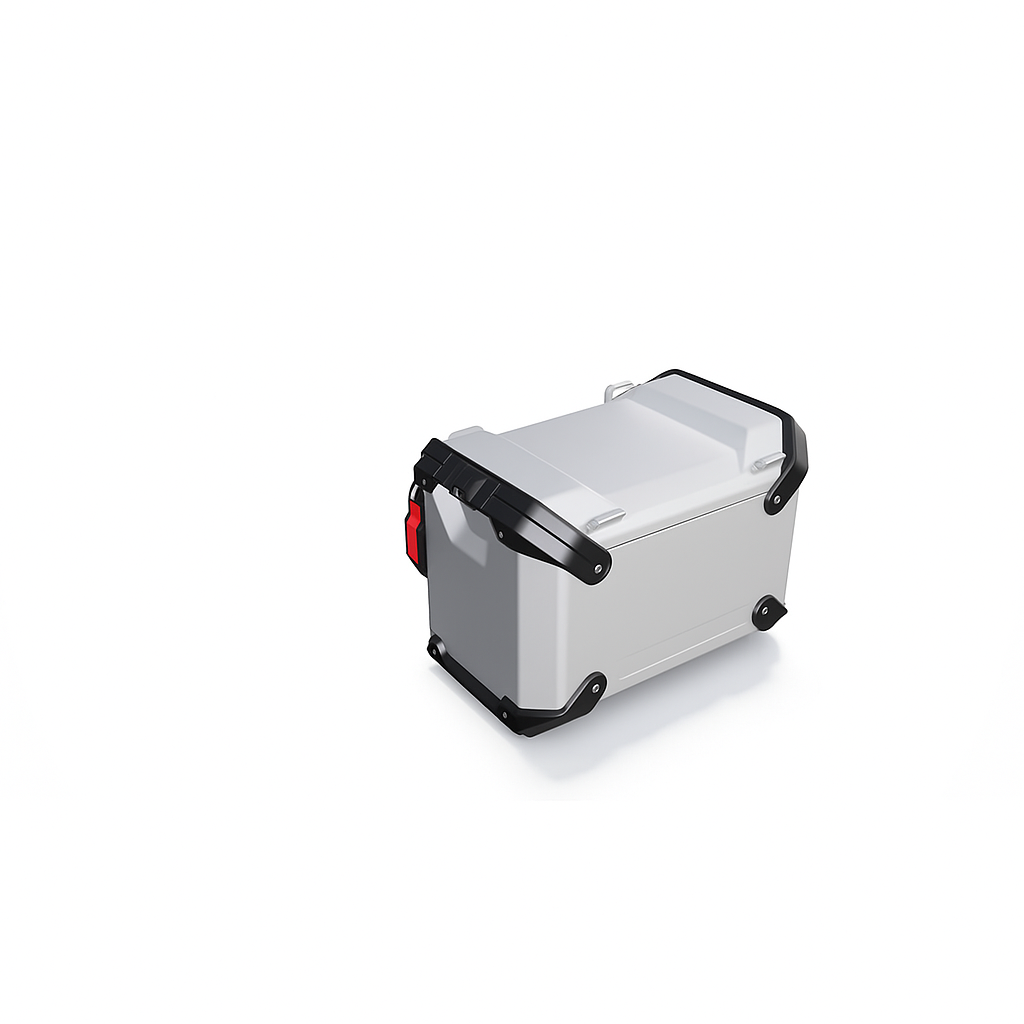 Original Aluminium Koffer Silber links 37 l elektrifiziert für BMW R1300GS Adventure GSA