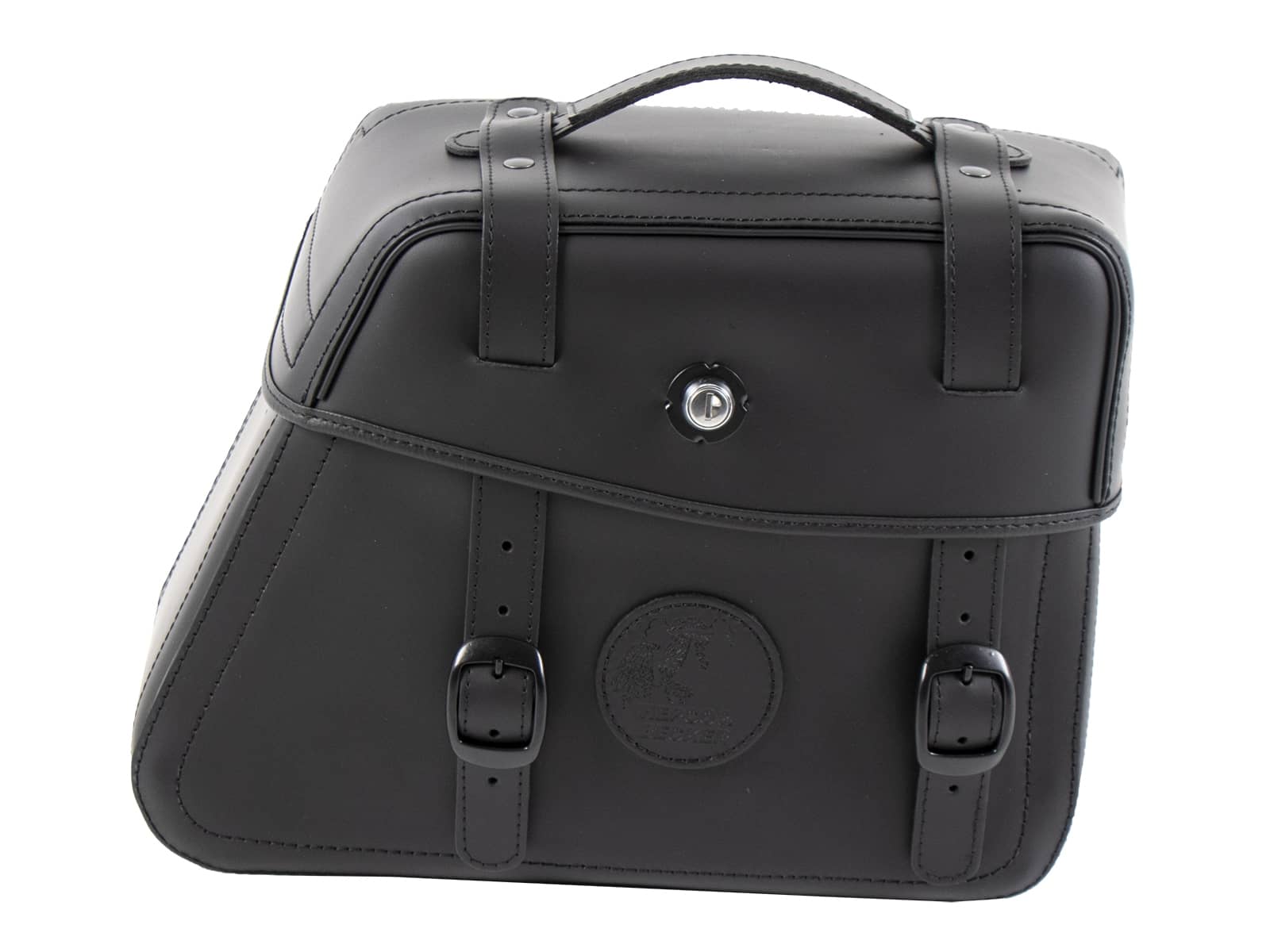 Ledereinzeltasche Rugged für C-Bow Halter schwarz rechts