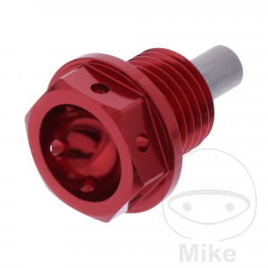 Ölablassschraube magnetisch JMP Bolt M14X1.5 mm 12 mm Alu Racing rot