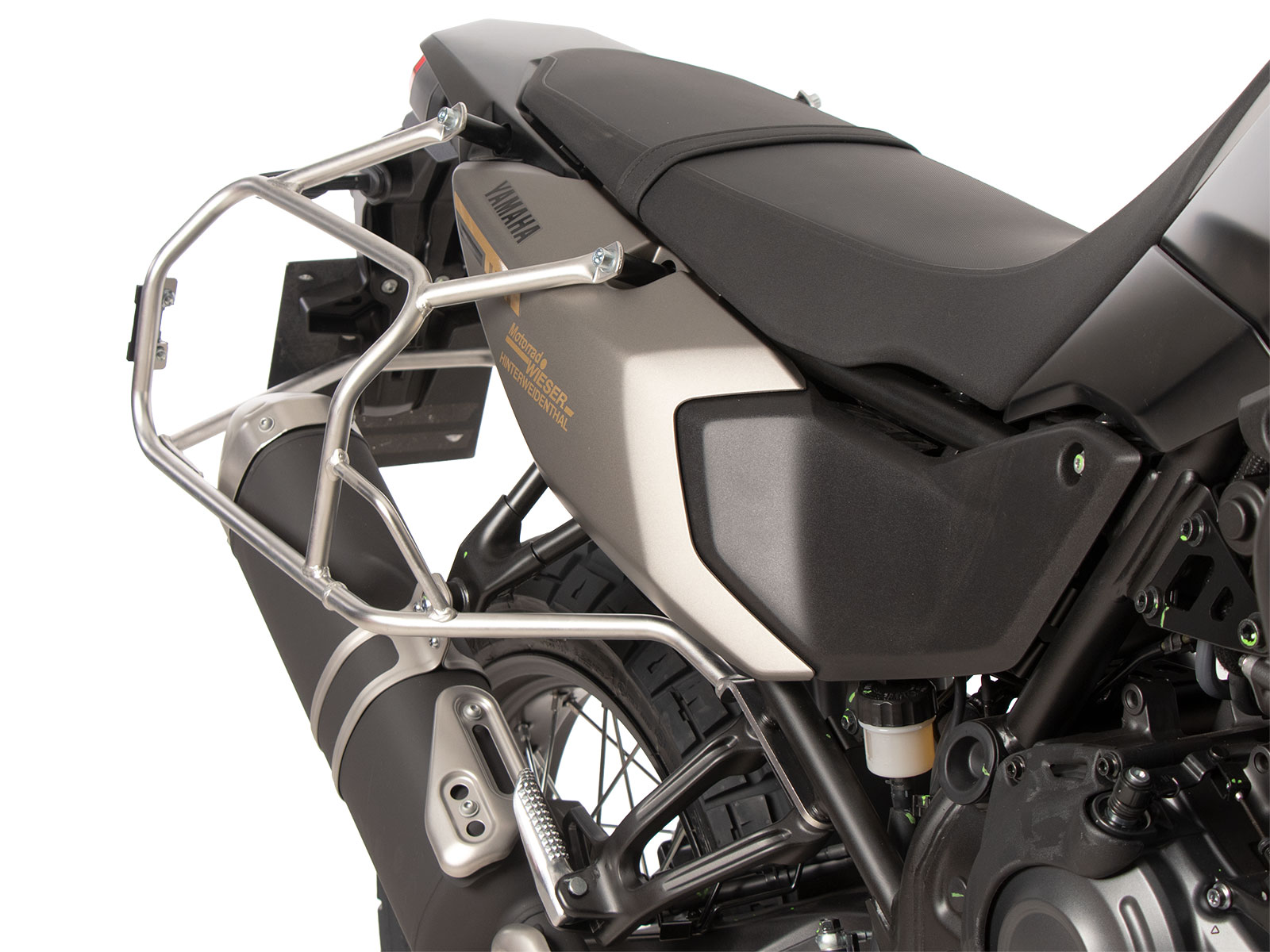 Seitenkofferträger Cutout Edelstahl für Xplorer Cutout Koffer 40/37 für Yamaha Ténéré 700 Rally (2025-)