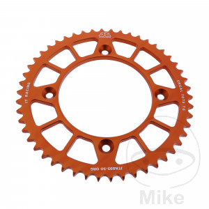 Alu-Kettenrad 50Z Teilung 428 orange JT Innendurchmesser 110 Lochkreis 132