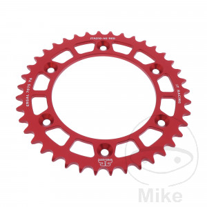 Alu-Kettenrad 40 Zähne Teilung 520 rot JT Innendurchmesser 125 Lochkreis 153