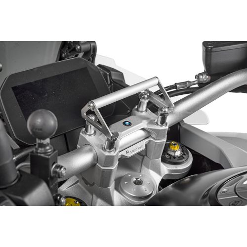 GPS-Anbauadapter auf Lenkerklemmung BMW F900GS/ Adventure, F850GS/ Adventure für Lenkererhöhung 35 mm