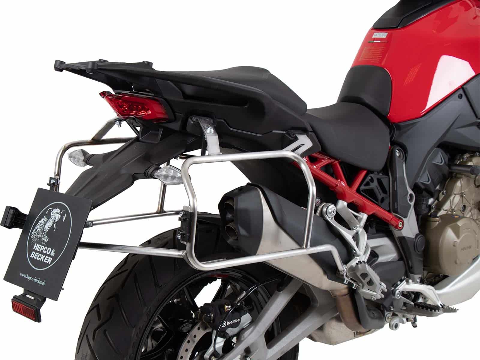 Seitenkofferträger Cutout für Xplorer Cutout Koffer für Ducati Multistrada V4 / S / S Sport / Pikes Peak (2021-2024) / Rally (2023-2024)