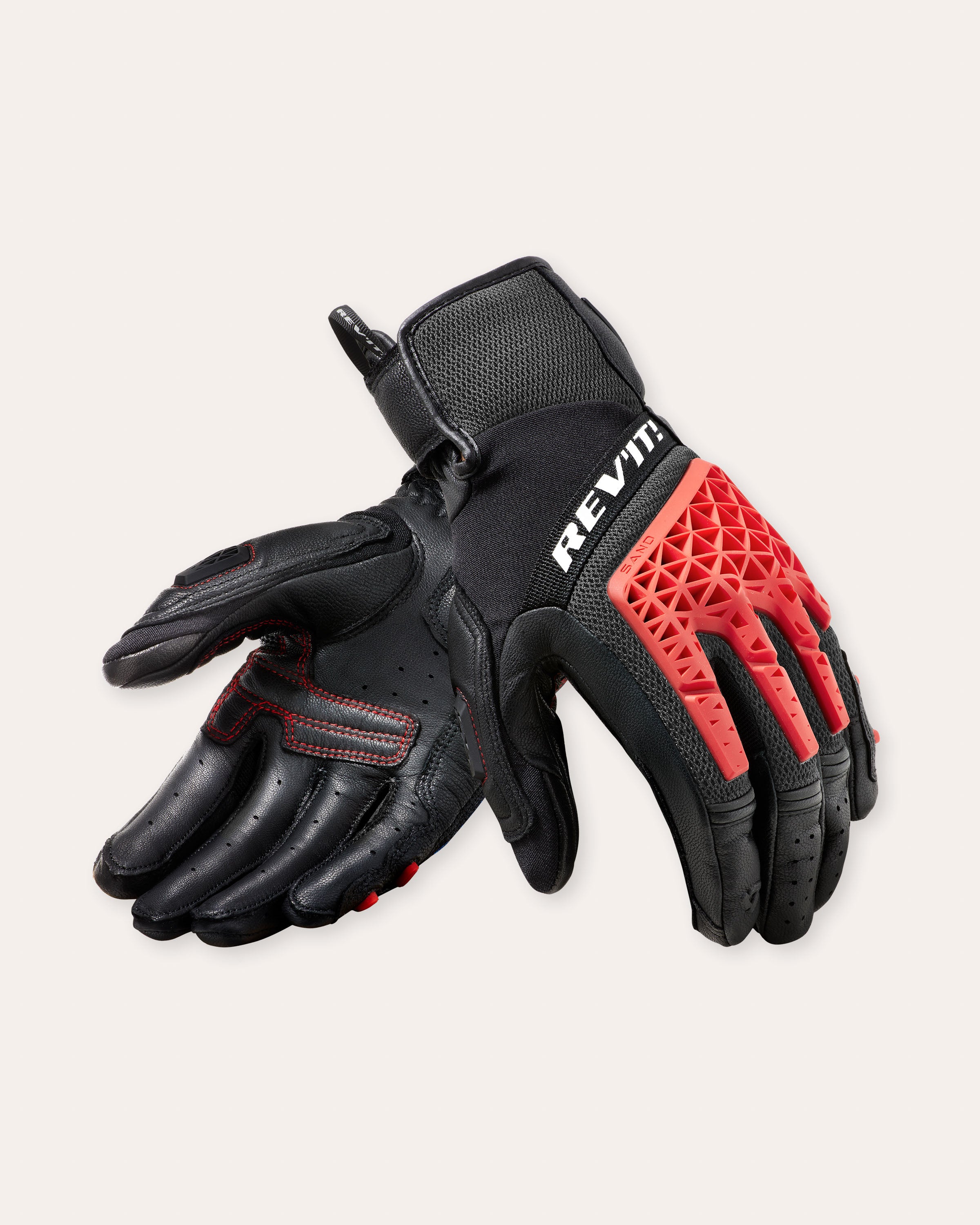 Handschuhe Sand 4 Schwarz-Rot S Standard