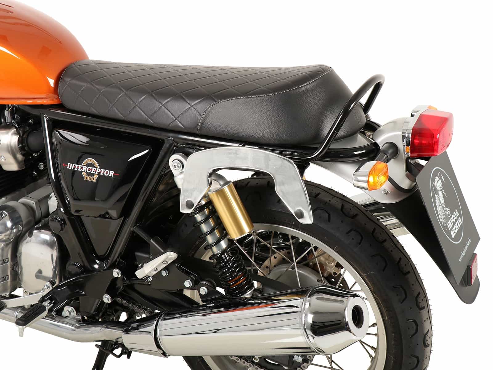 C-Bow Seitenträger chrom für Royal Enfield Interceptor (2018-) / Continental 650 / GT 650 (2019-) C-Bow Seitenträger chrom für Royal Enfield Interceptor (2018-) / Continental 650 / GT 650 (2019-)