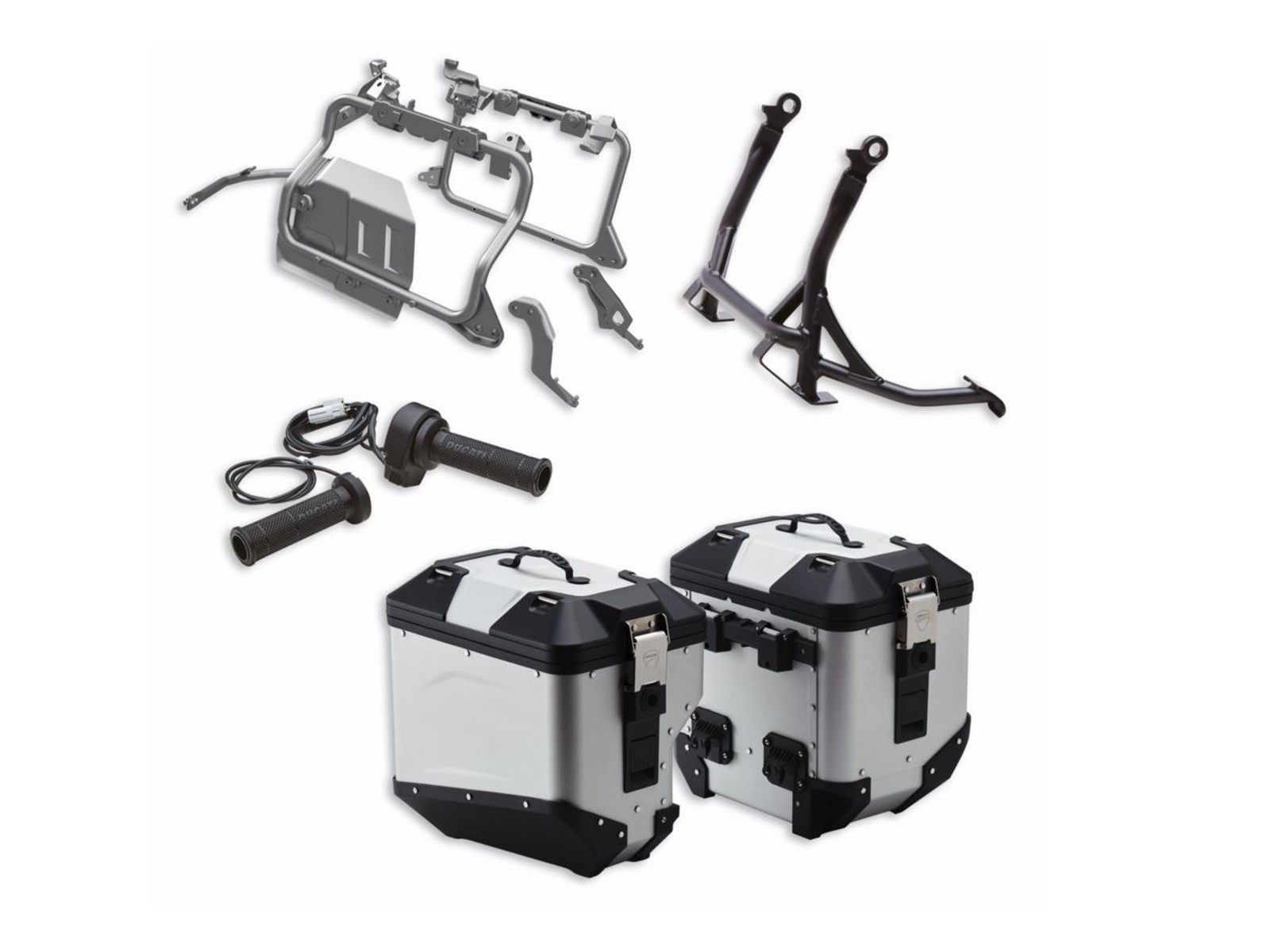 Touringpaket Aluminium für Ducati Multistrada V4 Pikes Peak 1200 V4 S