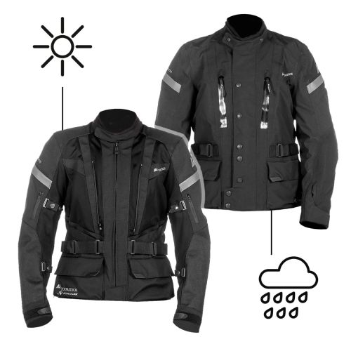 Motorradjacke Herren Compañero Worldtrack