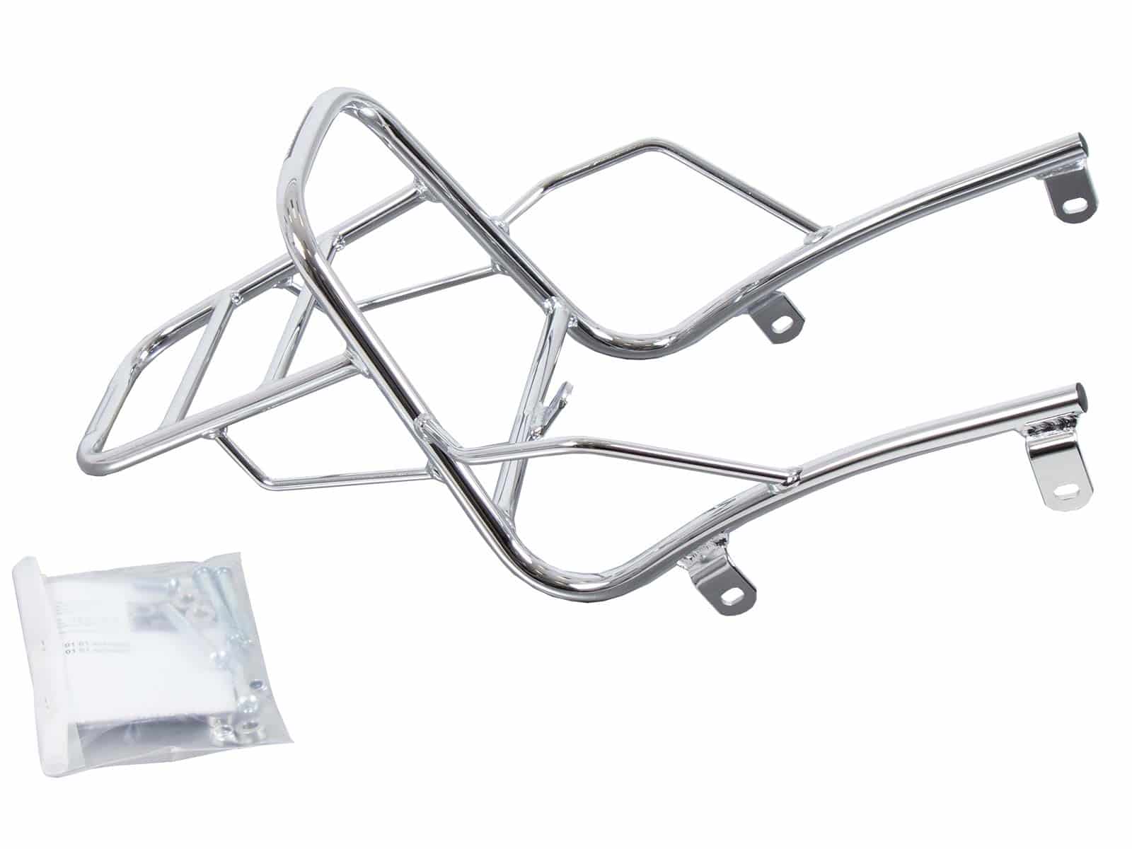 Rohrgepäckbrücke Topcaseträger chrom für Suzuki VL 800 Intruder LC Volusia (2001-2008) / C 800 Intruder / Black Edition (2005-2016)