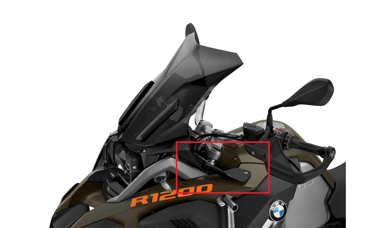 R1200GSAdvWindabwget-oentA0171243 Satz Windabweiser getönt NEU für BMW K51 R1200GS Adventure LC