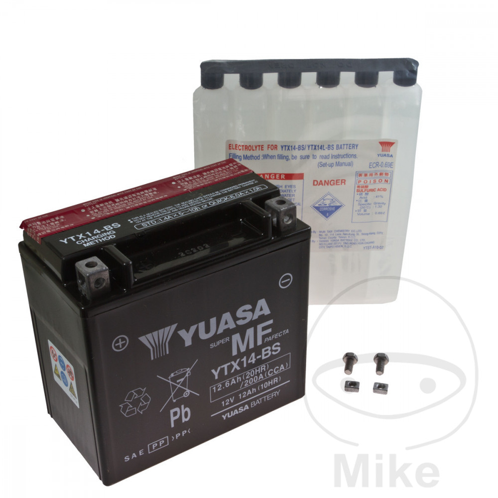 Batterie Motorrad YTX14-BS Yuasa Alternative: 0170 3679 3950